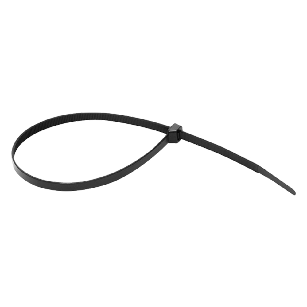 Set 100 bucati coliere nylon NORMA 77047, rezistenta UV, latime 4.8 mm, lungime 250 mm, negru