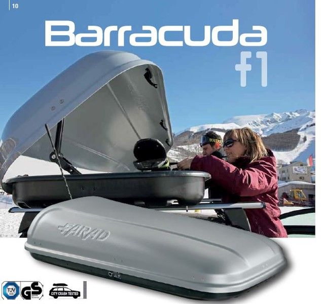 Cutie portbagaj auto FARAD MARLIN 9431N/6, gri, 480 litri, 190 x 80 x 40, deschidere dubla