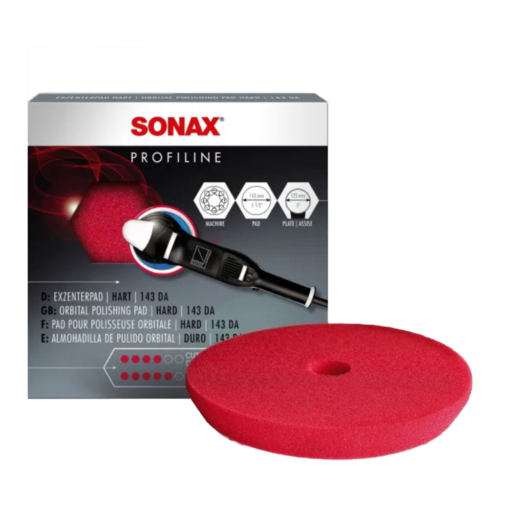 Burete pentru polish SONAX 77643, 143 mm, rosu