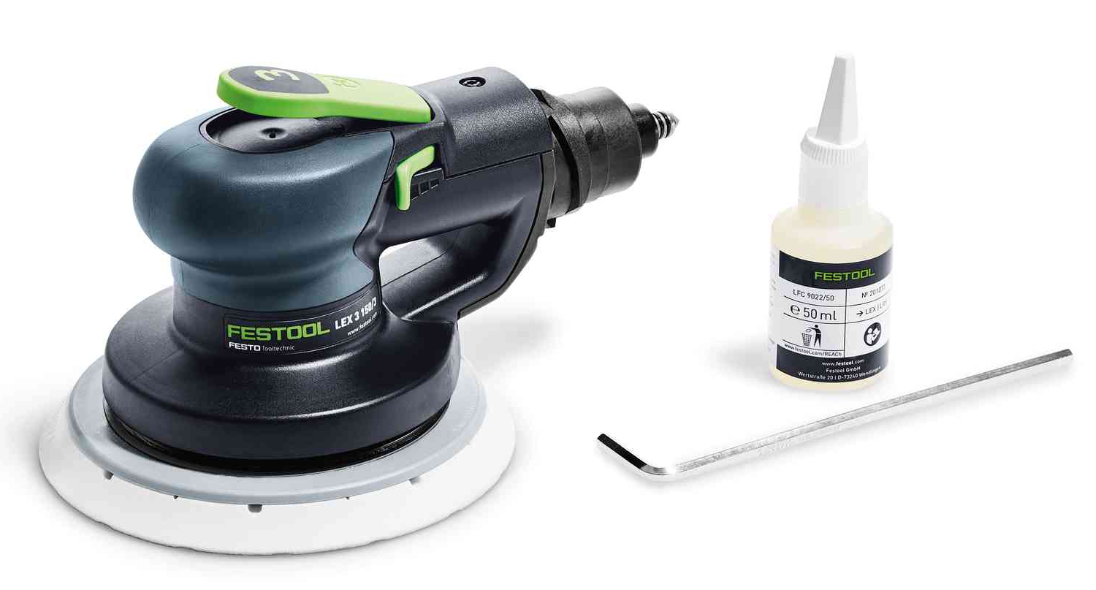 Masina de slefuit pneumatica FESTOOL LEX 3 202795FEST, 6 bar, cu excentric, orbitare 3 mm, diametru 150 mm