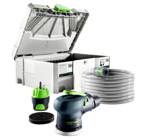Kit pentru polish FESTOOL 52058FEST, masina de slefuit pneumatica Festool LEX 3 77/2.5, adaptor IAS, discuri slefuire Trizact Hookit