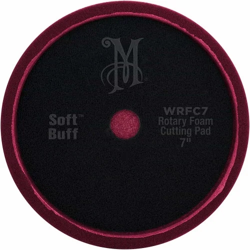 Burete abraziv pentru polish MEGUIARS Rotary Foam Cutting Pad WRFC7MG, 178 mm, neted, prindere velcro