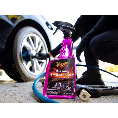 Solutie curatare jante MEGUIARS Hot Rims All Wheel and Tire Cleaner G9524, 710 ml