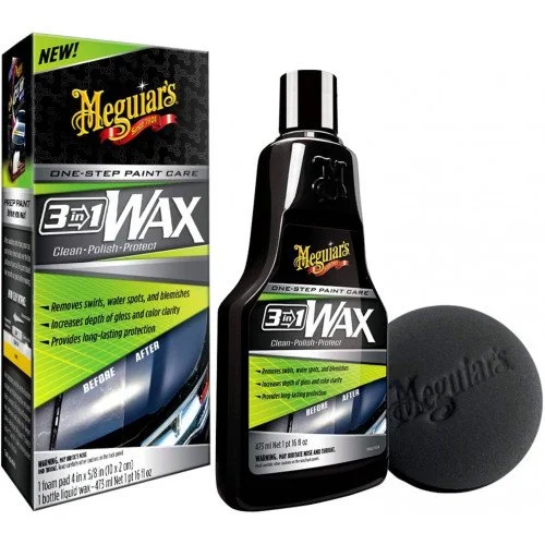 Ceara polish auto MEGUIARS 3 in 1 Wax G191016, 473 ml