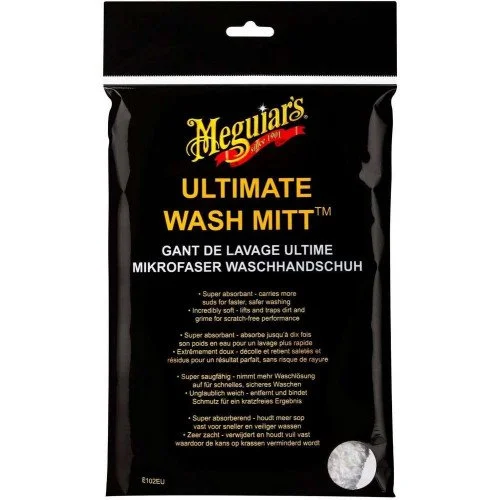 Manusa microfibre spalare auto MEGUIARS Ultimate Wash Mitt E102EUMG, alba