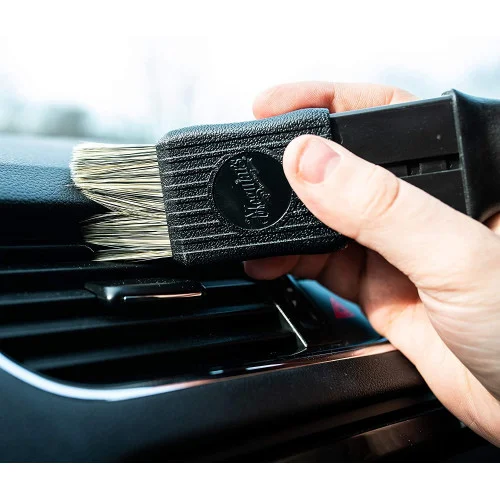 Pensula curatare MEGUIARS Dash Trim Slide Lock Brush X2001EUMG, negru