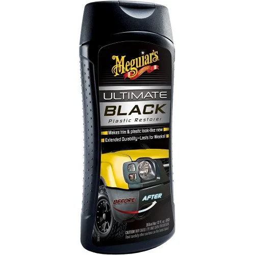 Solutie dressing plastice exterioare MEGUIARS Ultimate Black G15812EUMG, 355 ml