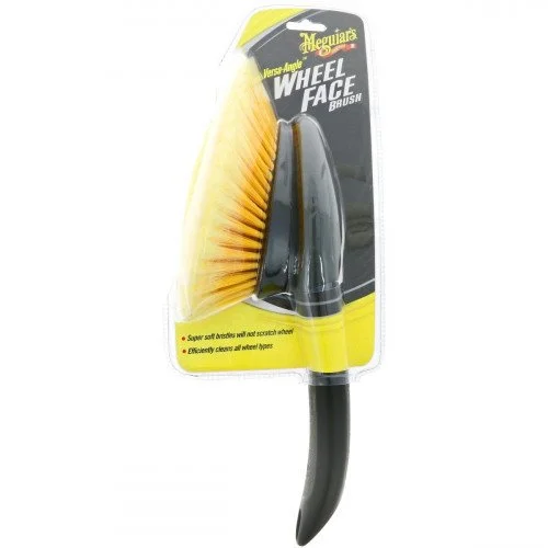 Perie pentru curatare jante MEGUIARS Versa-Angle Wheel Face Brush X1025EUMG, maner detasabil, cu cu unghi reglabil