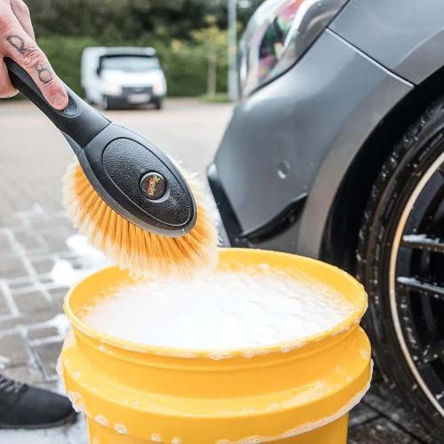 Perie pentru curatare jante MEGUIARS Versa-Angle Wheel Face Brush X1025EUMG, maner detasabil, cu cu unghi reglabil