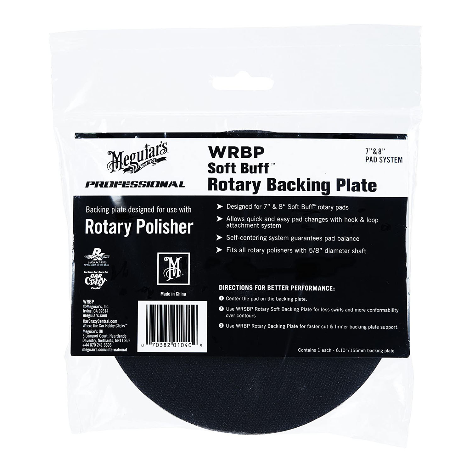 Taler pentru slefuire MEGUIARS WRBPMG, 155 mm