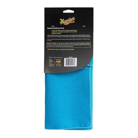 Laveta microfibre pentru sticla auto MEGUIARS GLASS TOWEL X190301EUMG, 40 x 40 cm