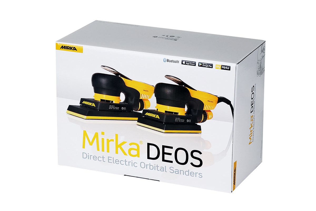 Slefuitor electric MIRKA DEOS 383CV MID3830201MRK, 250 W, 70 x 198 mm, orbitare 3 mm, 5000 - 10000 rpm