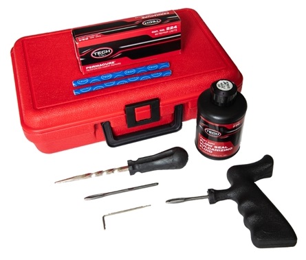 Kit reparatie pana camioane TECH Permacure Truck Tire Kit 101-110-01291, cutie depozitare