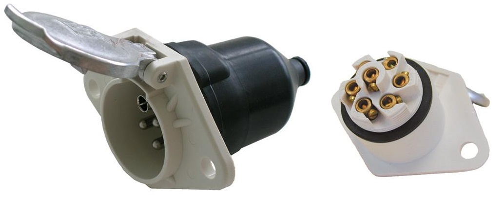 Priza electrica camioane VIGNAL 611510VIG, 24V, 7 pini, tip S, aluminiu, ISO 3731