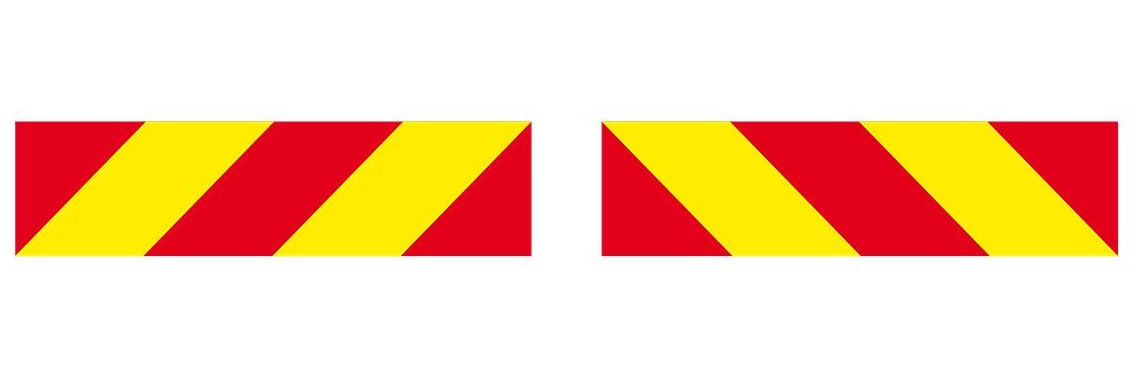 Set 2 placute reflectorizante VIGNAL R70 - 2 D14707VIG, 565 x 130 mm, suport aluminiu