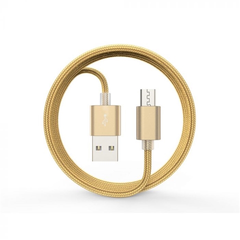 Cablu telefon DEVIA Gracious 6952898002052AE, microUSB, auriu, lungime 1.5 metri