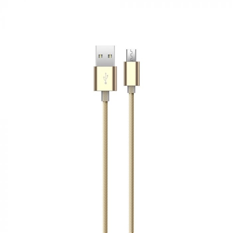 Cablu telefon DEVIA Gracious 6952898002052AE, microUSB, auriu, lungime 1.5 metri