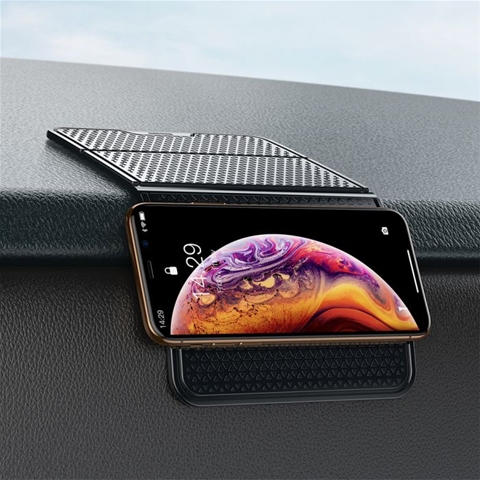 Suport auto antiderapant BASEUS 6953156288126AE, negru, pentru bord