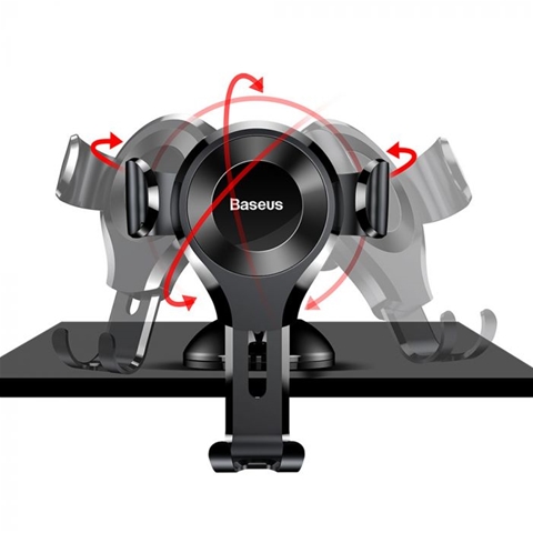 Suport auto magnetic BASEUS 6953156268760AE, negru, prindere cu ventuza pe bord