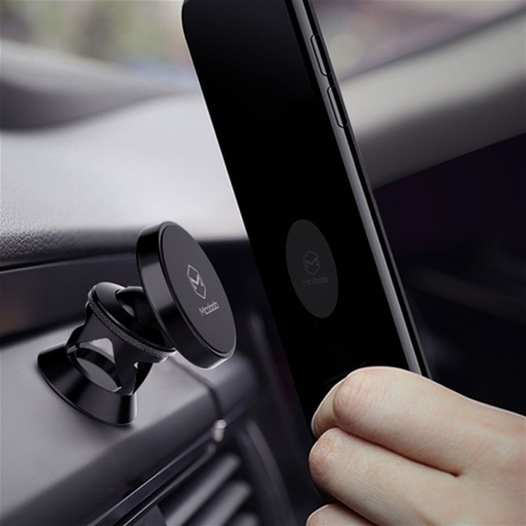 Suport auto magnetic MCDODO Board 6921002625715AE, negru, prindere cu adeziv, rotire 360 grade