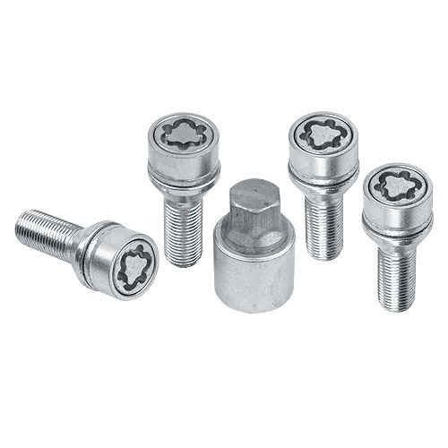 Set suruburi antifurt roti SICUSTAR VN340BIM, M12 x 1.25 x 40, hexagon, cheie 17, otel zincat