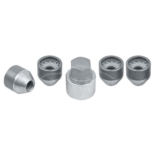Set suruburi antifurt roti SICUSTAR EN115GM21, M12 x 1.50 x 25, hexagon, cheie 21, otel zincat