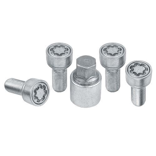 Set suruburi antifurt roti SICUSTAR VN228R13, M12 x 1.50 x 28, R13, hexagon, cheie 17, otel zincat