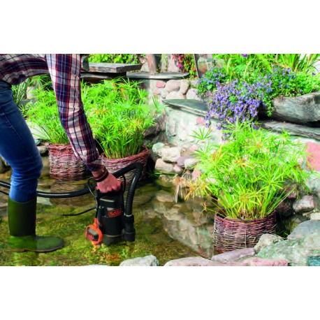 Pompa submersibila BLACK & DECKER BXUP750PTE, pentru apa murdara, 750 W, 13000 l/h, 0.8 bar, inaltime refulare 8 m