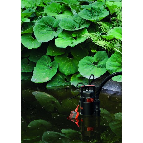 Pompa submersibila BLACK & DECKER BXUP750PTE, pentru apa murdara, 750 W, 13000 l/h, 0.8 bar, inaltime refulare 8 m