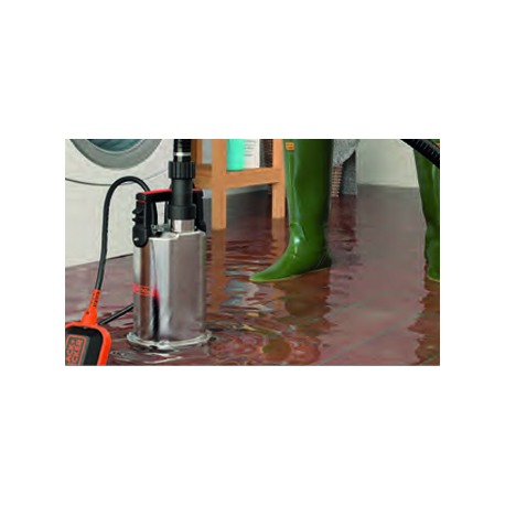 Pompa submersibila BLACK & DECKER BXUP750XCE, pentru apa curata, 750 W, 11000 l/h, 0.8 bar, inaltime refulare 8.5 m