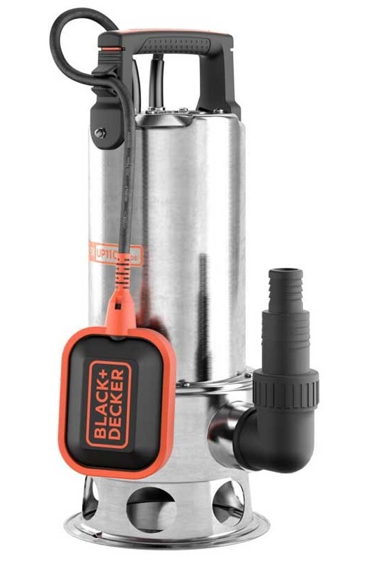 Pompa submersibila BLACK & DECKER BXUP1100XDE, pentru apa murdara, 1100 W, 16500 l/h, 1.05 bar, inaltime refulare 10.5 m