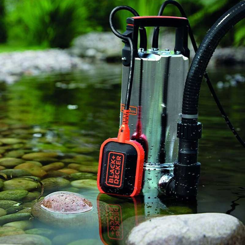 Pompa submersibila BLACK & DECKER BXUP1100XDE, pentru apa murdara, 1100 W, 16500 l/h, 1.05 bar, inaltime refulare 10.5 m