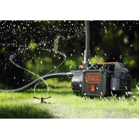 Pompa de suprafata BLACK & DECKER BXGP600PE, 600 W, 3100 l/h, 3.5 bar, inaltime refulare 35 m, adancime absorbtie 8 m, IP X4