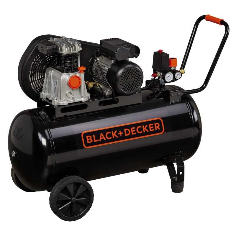 Compresor cu ulei BLACK & DECKER BD 220/100-2M, rezervor 100 litri, 2000 W, 2 CP, 220 l/min, 10 bar