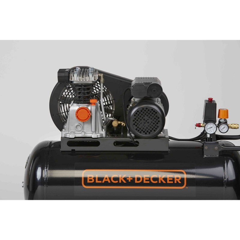 Compresor cu ulei BLACK & DECKER BD 220/100-2M, rezervor 100 litri, 2000 W, 2 CP, 220 l/min, 10 bar