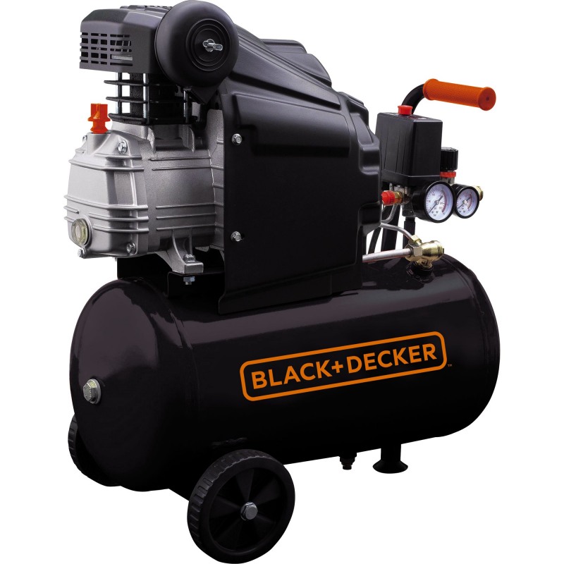 Compresor orizontal, cu ulei, BLACK & DECKER BD 160/24, 24 litri, 8 bar, 160 l/min, 1100 W