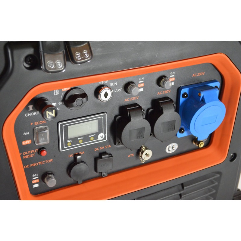 Generator de curent tip invertor BLACK & DECKER BXGNI6500E, 6000 W, rezervor combustibil 8.5 litri