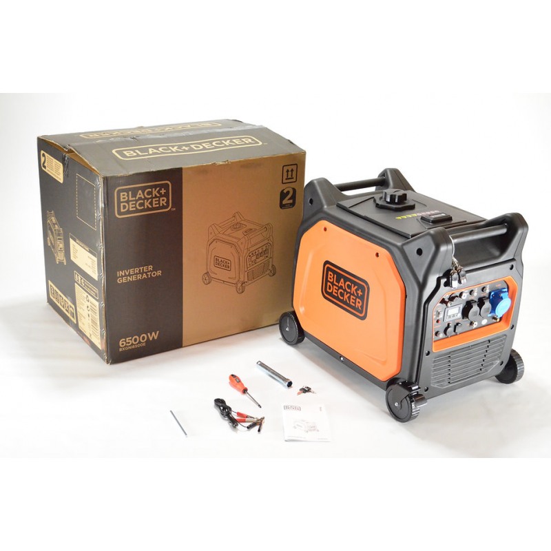 Generator de curent tip invertor BLACK & DECKER BXGNI6500E, 6000 W, rezervor combustibil 8.5 litri